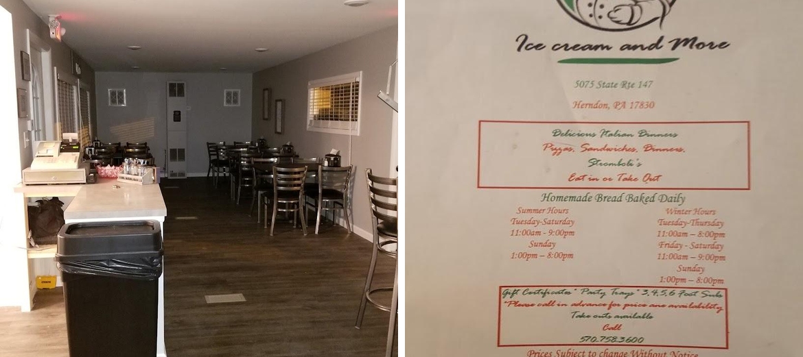 Schiano Ice Cream & More Menu