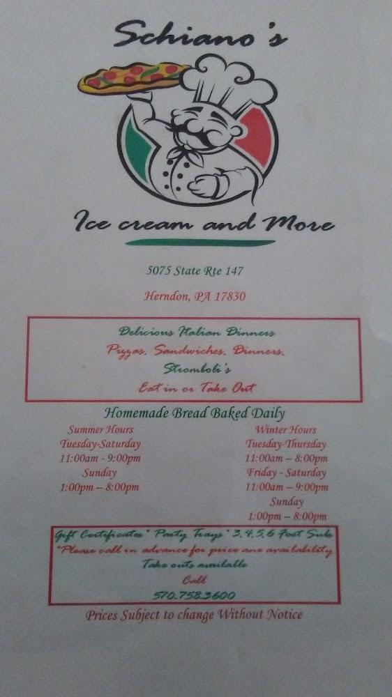 Schiano Ice Cream & More Menu image 3